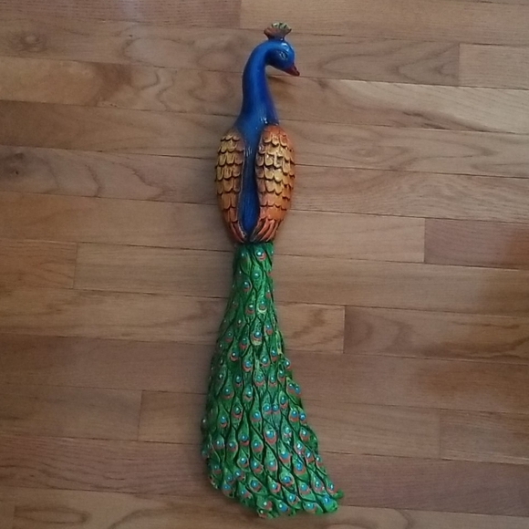 PEACOCK Colorful Ceramic Decorative - Picture 1 of 7
